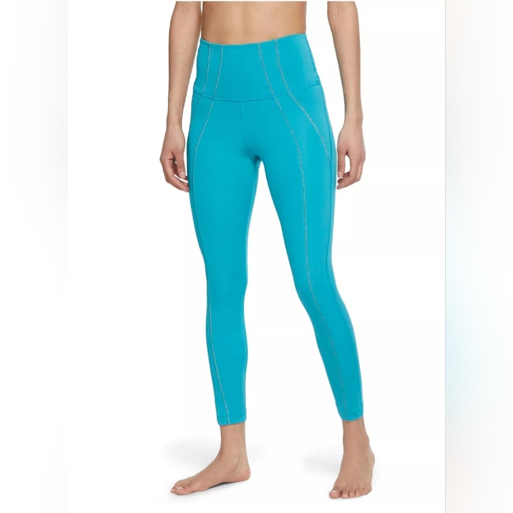 Women's Nike Yoga Dri-FIT Metallic Trim High-Waisted 7/8 Leggings M